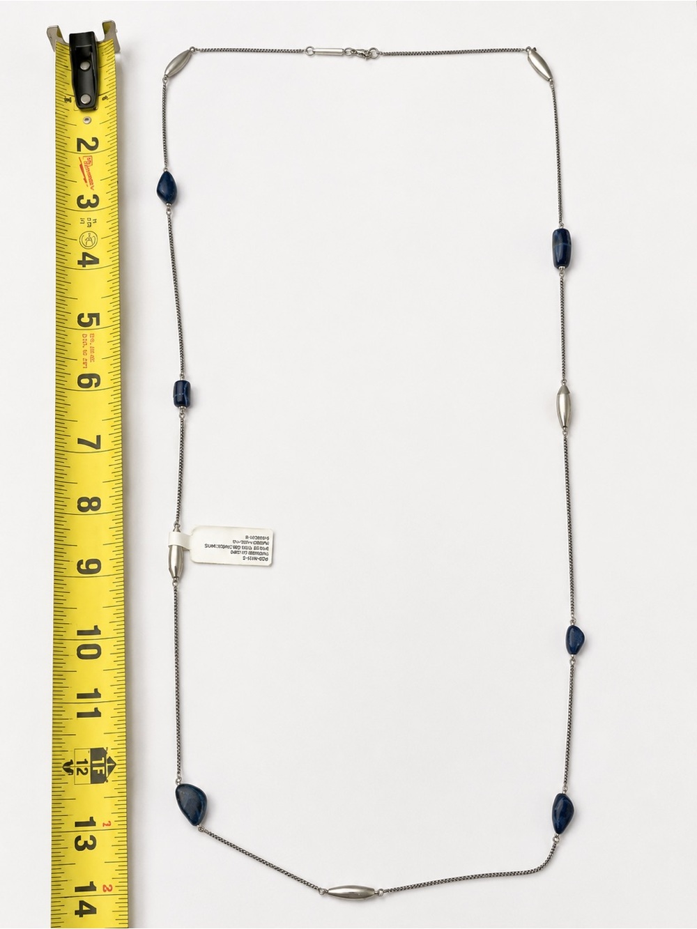 Kendra Scott Silver Multi-Strand Lapis Blue Pendant Necklace - Picture 5 of 6